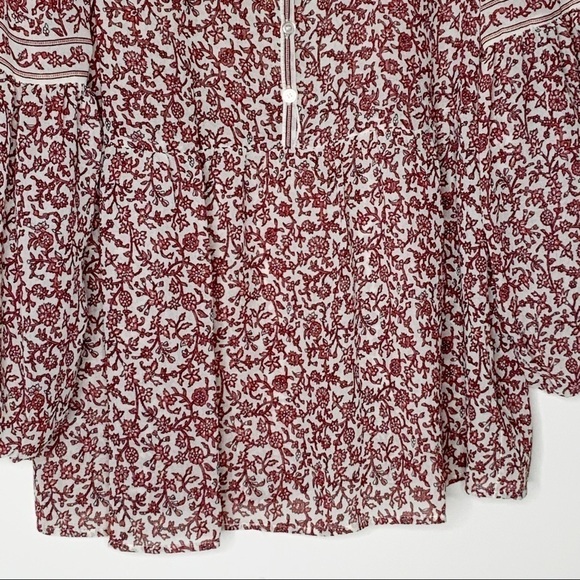 Max STUDIO bohemian style sheer blouse. Size S - Picture 5 of 9